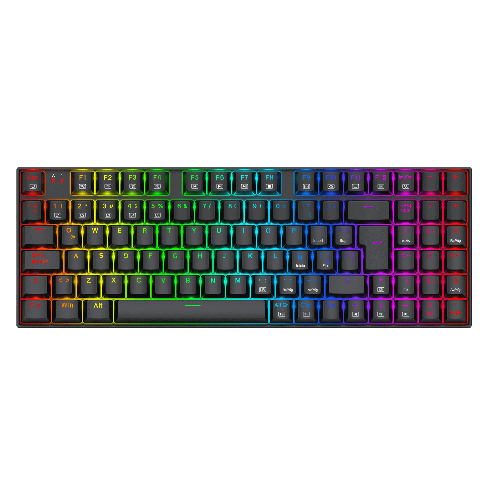 Teclado Gamer Redragon Ziggs K669 RGB Black